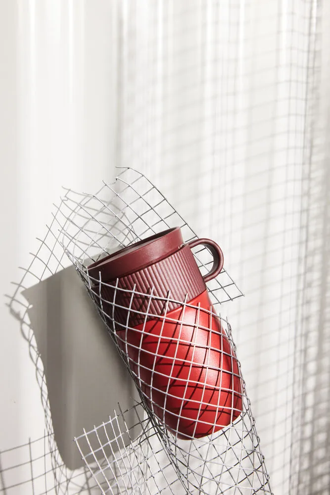 Kubek termiczny do auta Ted 28 cm, Bordowy Sagaform