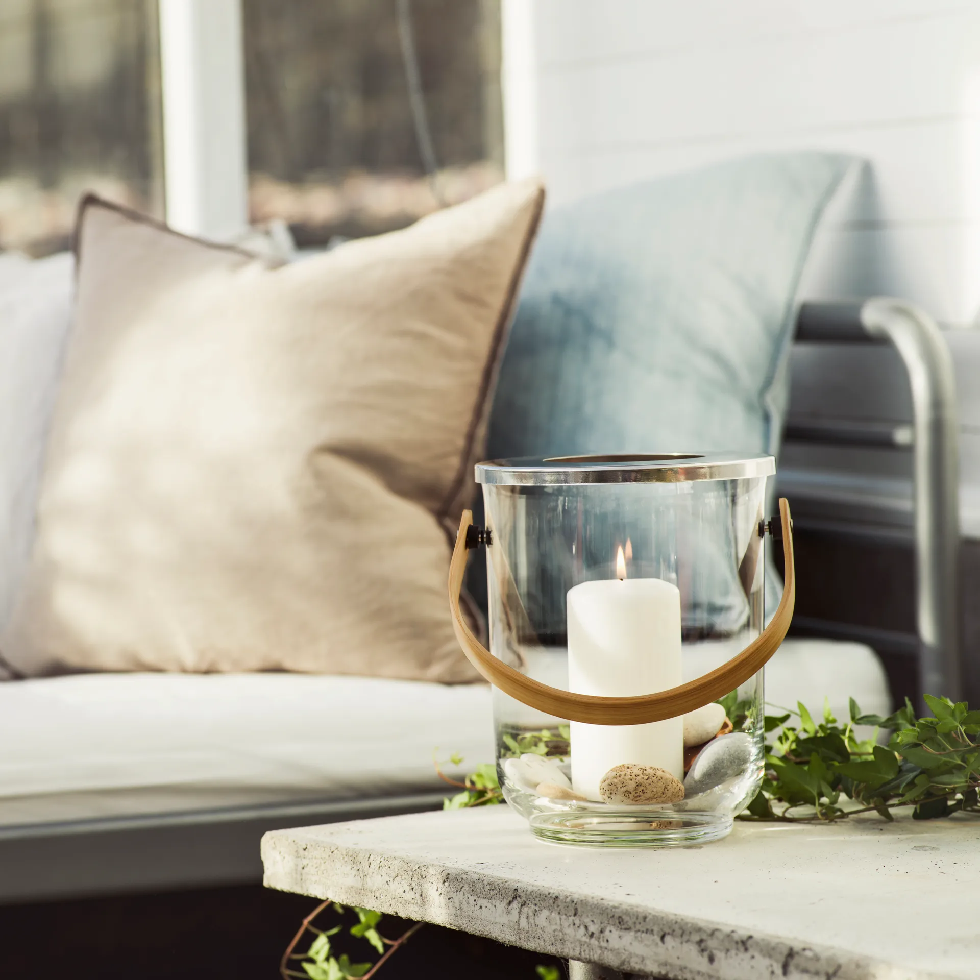 Latarnie Nature z uchwytem, Dąb Sagaform