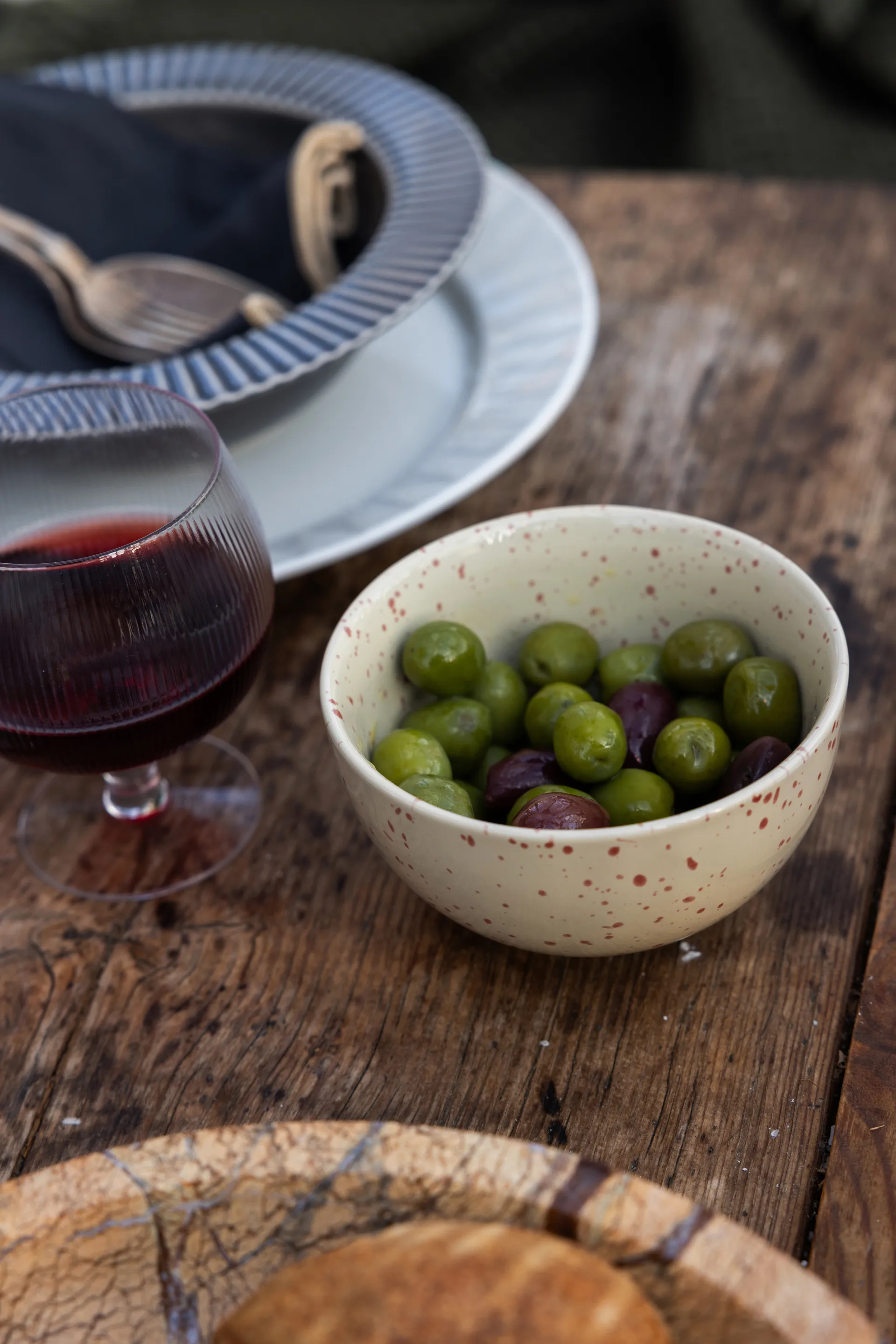 Miska Ditte 2-pak, Beżowo-bordowy Sagaform