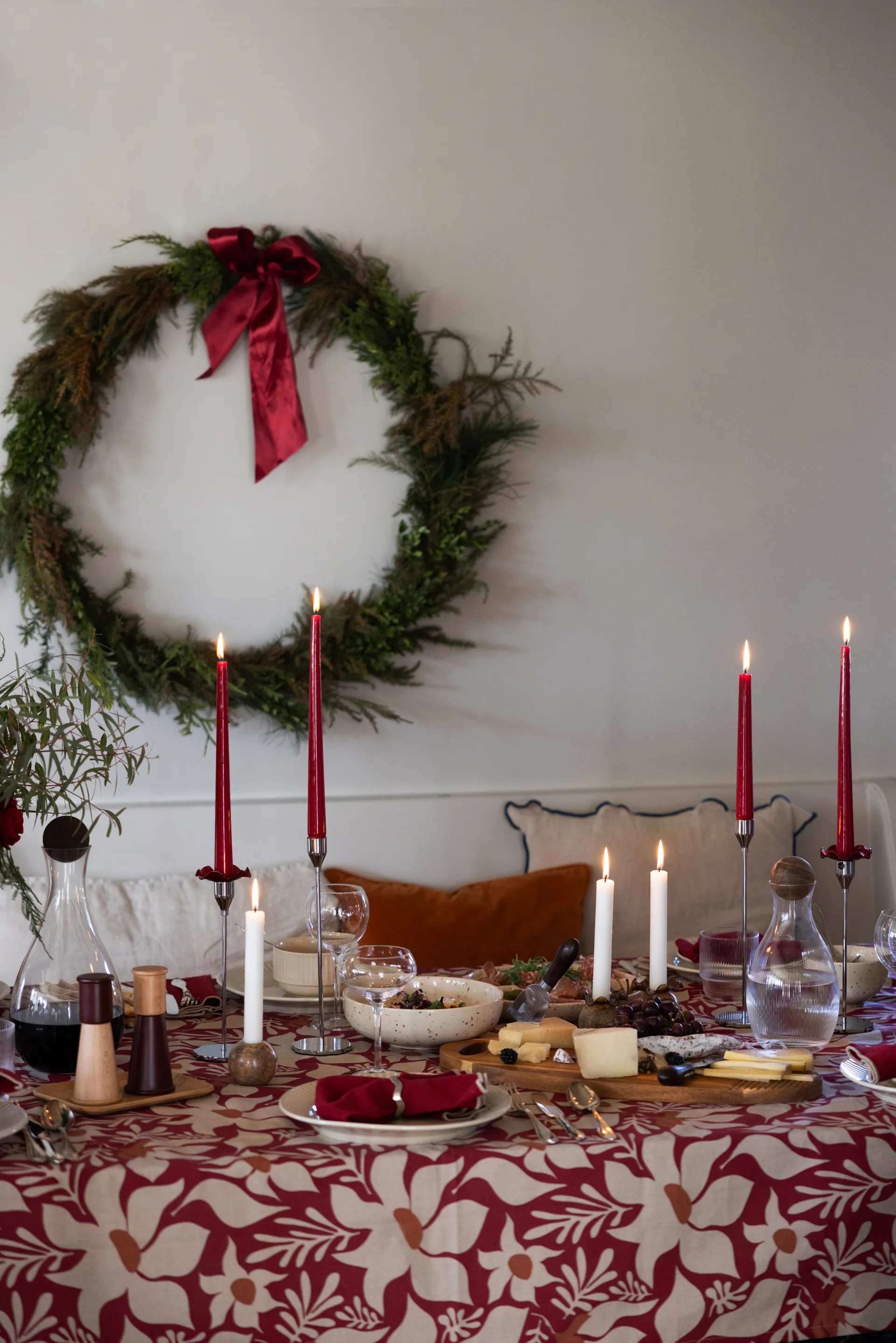 Miska do serwowania Ditte, Beżowy-bordowy Sagaform