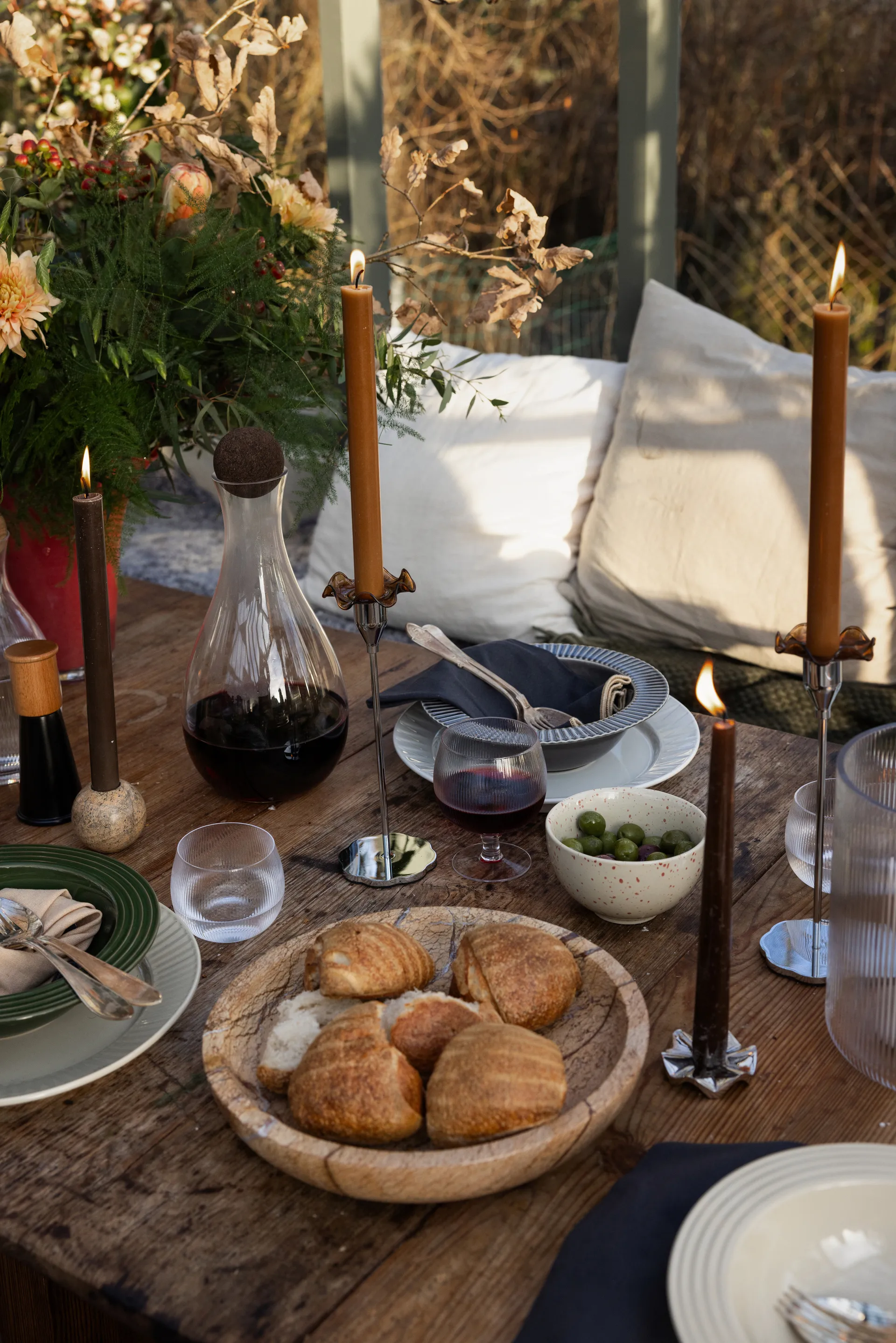 Miska duża Sten Ø28 cm, Brązowy marmur leśny Sagaform