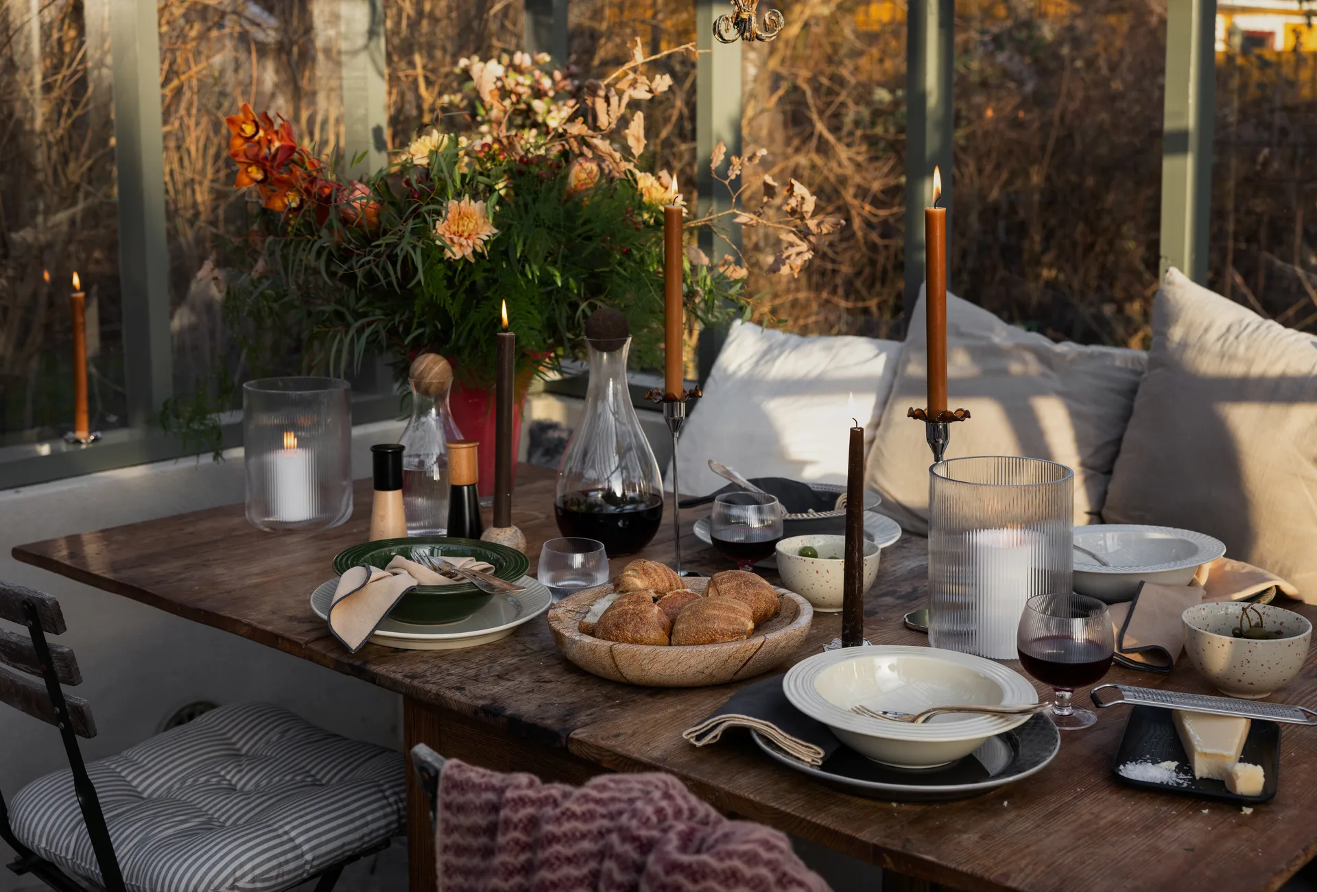 Miska duża Sten Ø28 cm, Brązowy marmur leśny Sagaform