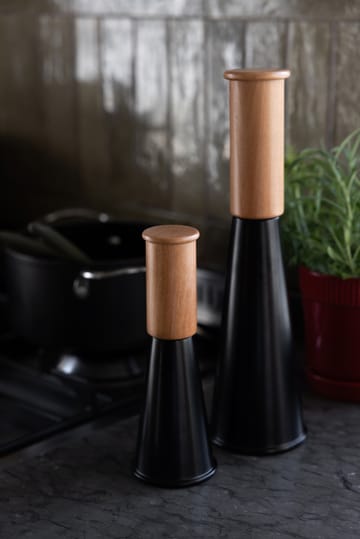 Młynek do soli i pieprzu Gurken średni 20,5 cm - Czarno-brązowy - Sagaform