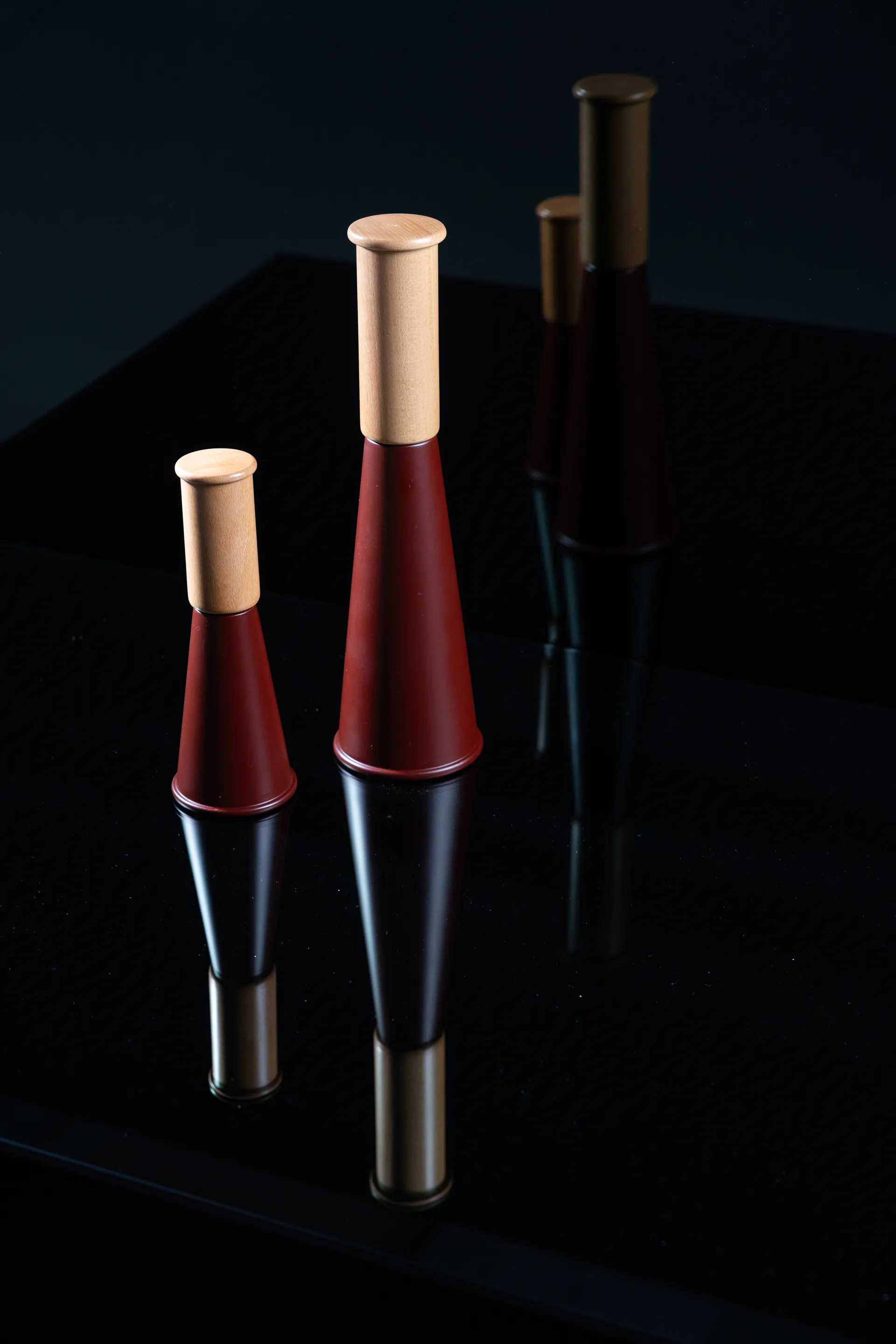 Młynek do soli i pieprzu Gurken średni 20,5 cm, Czerwono-brązowy Sagaform