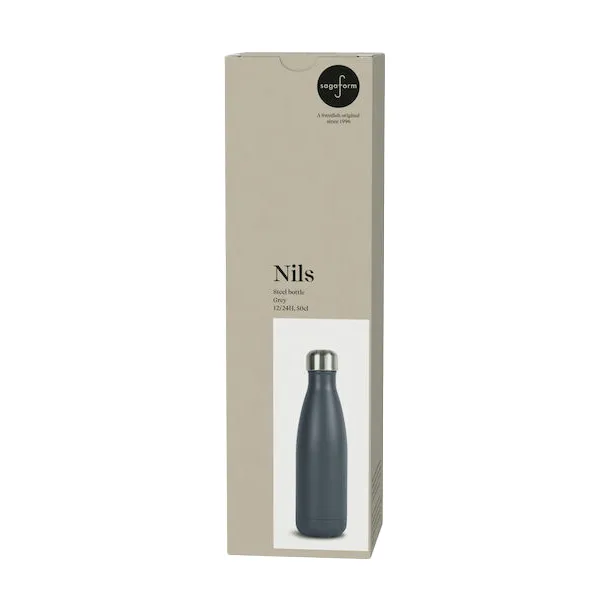 Nils stalowa butelka 500 ml, Szara Sagaform