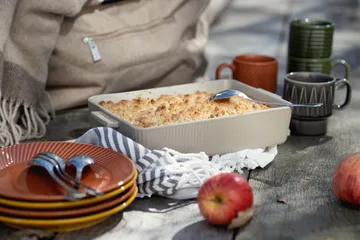 Pled wełniany Ulle - Beżowo-brązowy - Sagaform