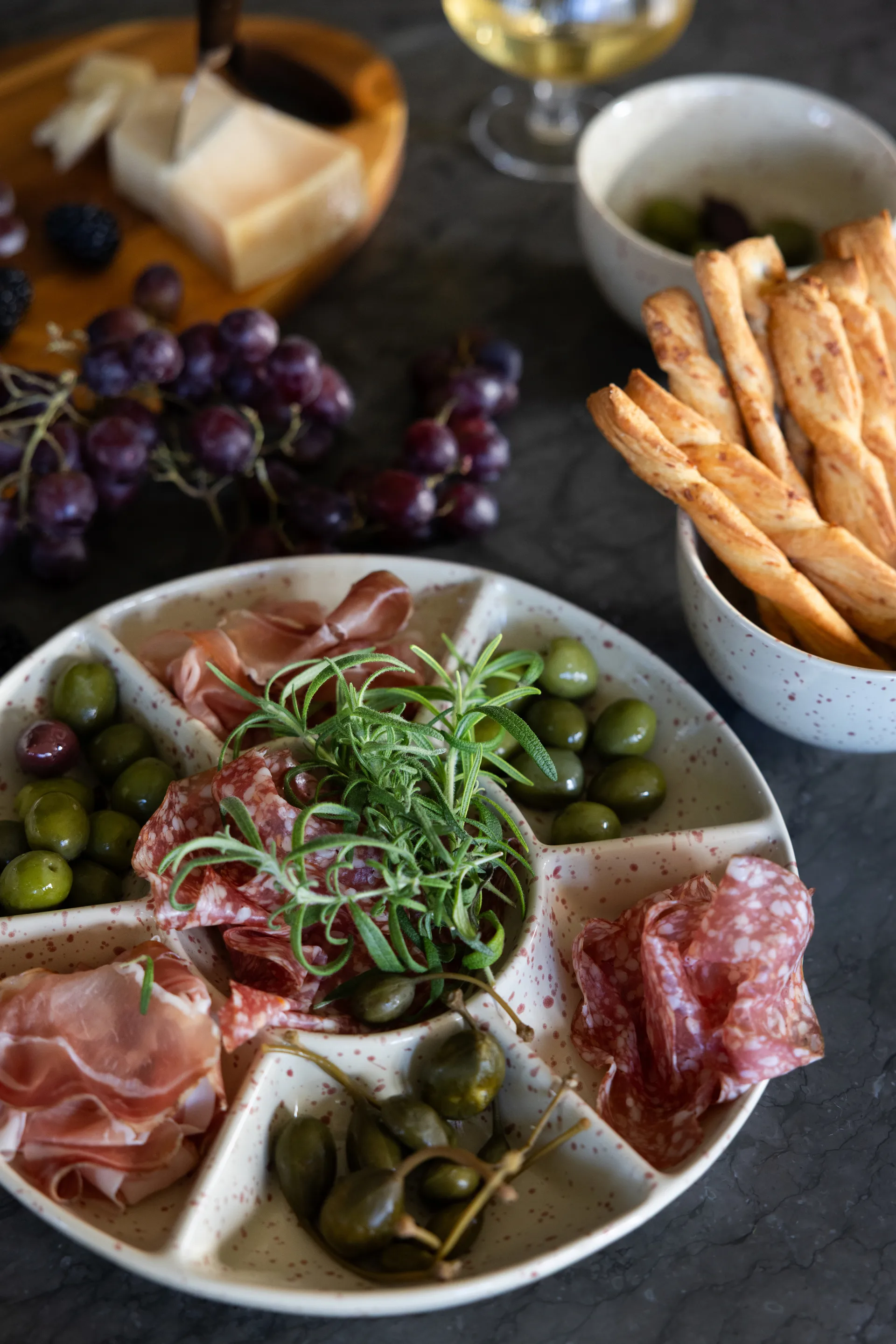 Półmisek do serwowania Ditte, Beżowo-bordowy Sagaform