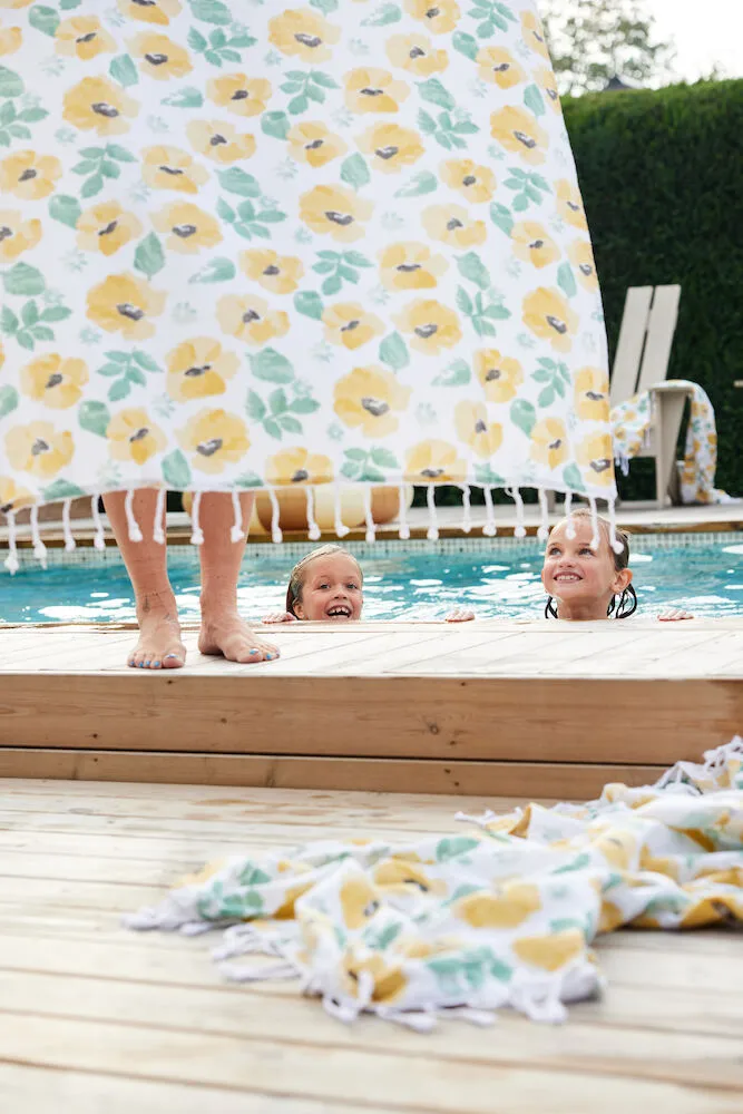 Ręcznik hamam Eden 90x170 cm, Mieszana żółć Sagaform