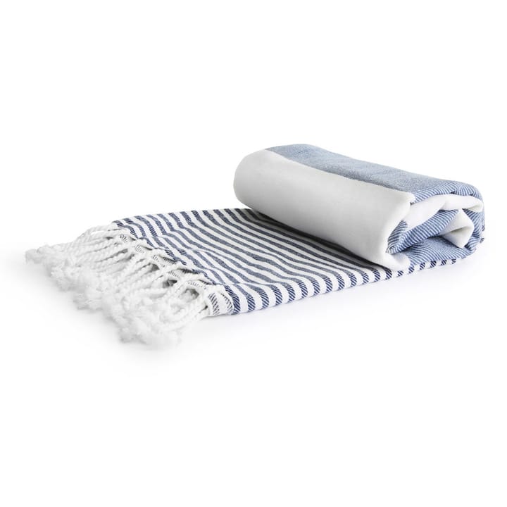 Ręcznik kąpielowy Hamam 145x250 cm - Niebieski - Sagaform
