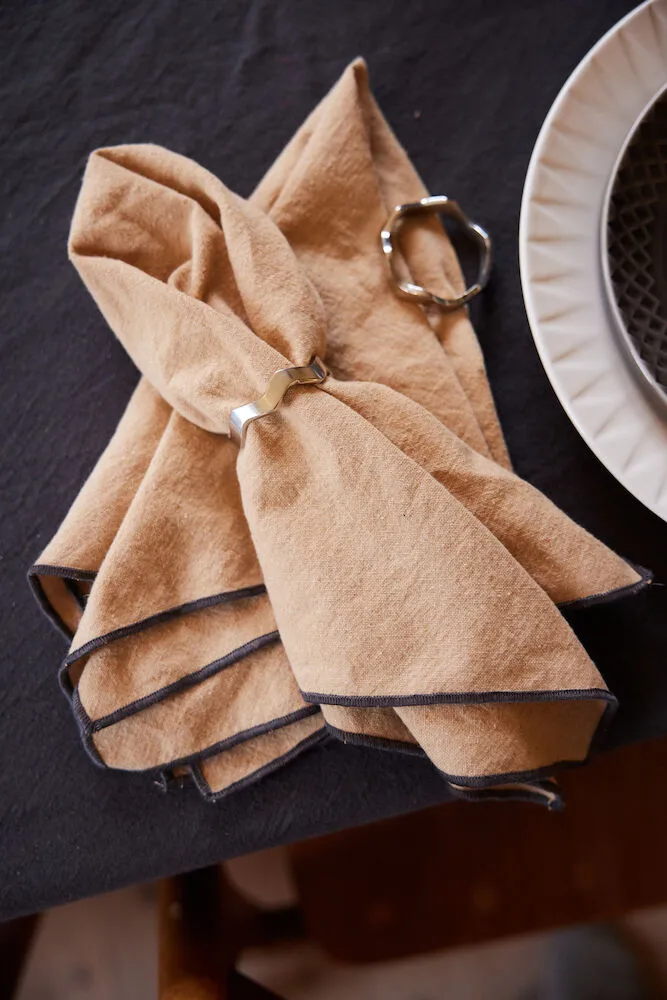 Serwetka Edith 45x45 cm 2-pk, Beżowa Sagaform