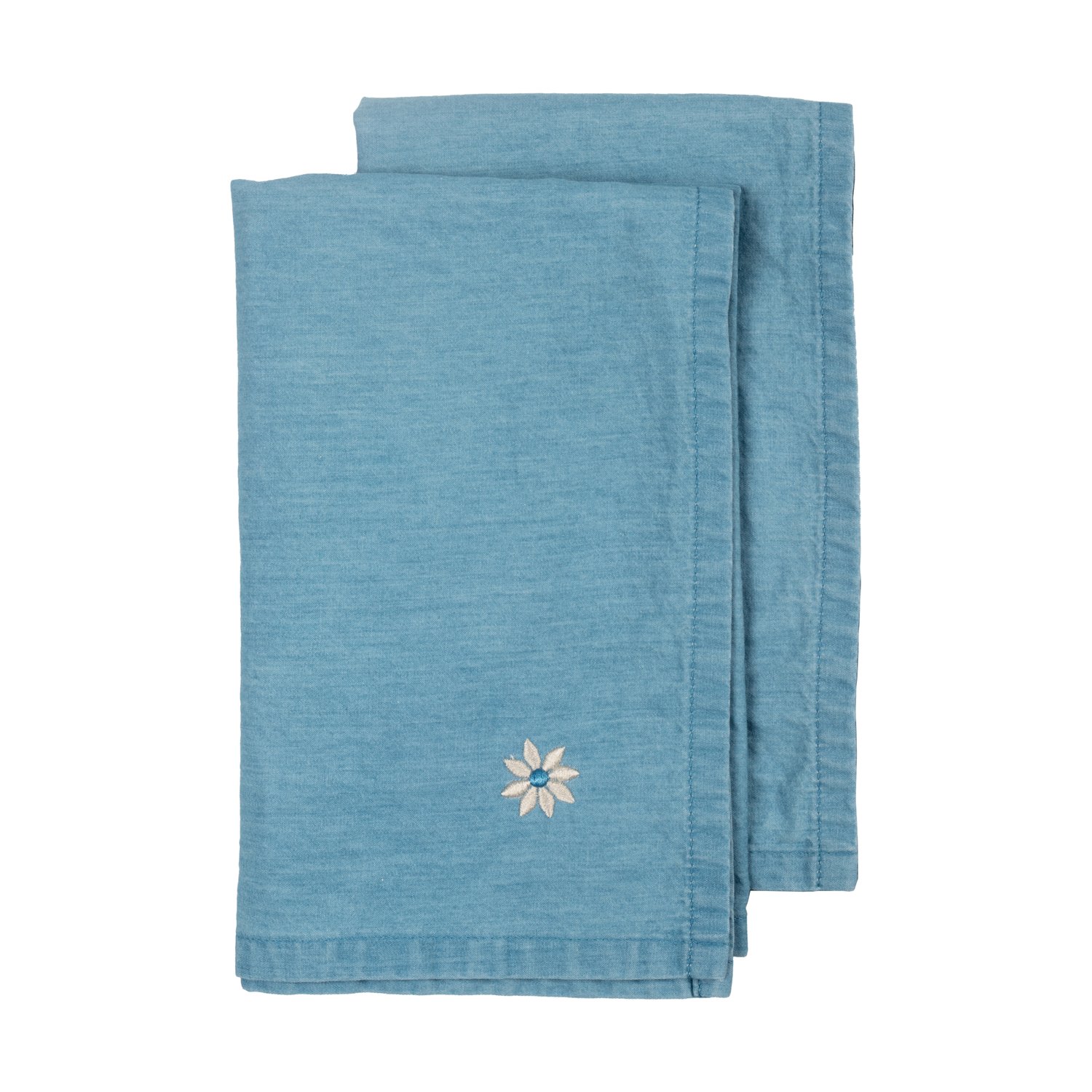 Sagaform Serwetka materiałowa Eden Denim 45x45 cm, 2-pak Niebieska