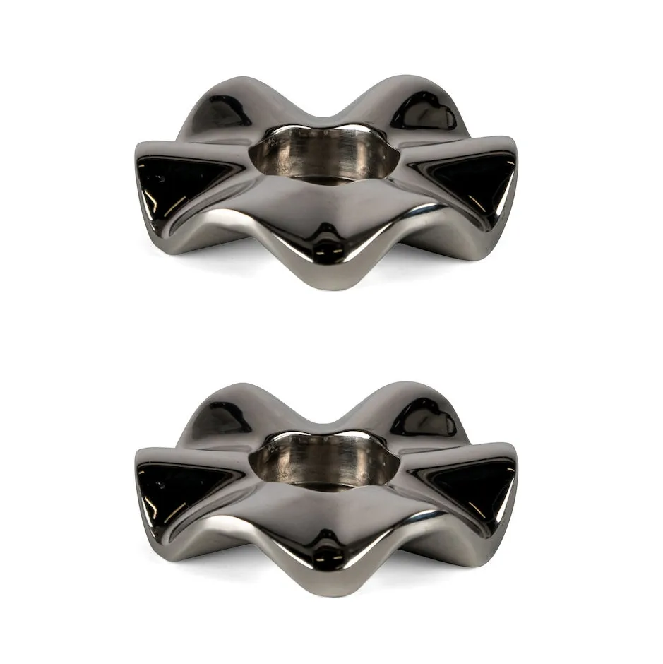 Signe świecznik 2-pack, Silver Sagaform