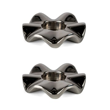 Signe świecznik 2-pack - Silver - Sagaform