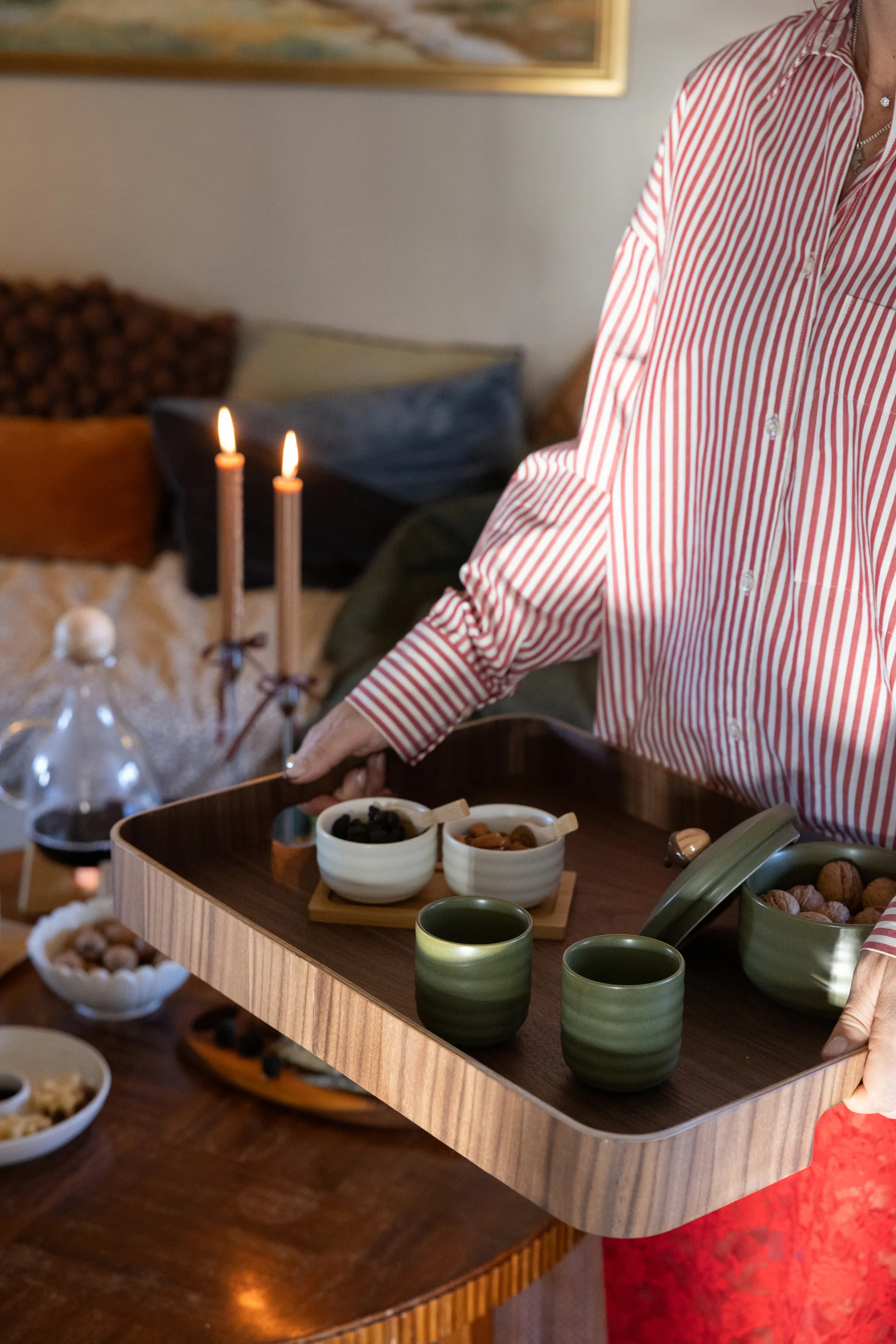 Taca duża Hanna 40x55 cm, Ciemnobrązowy Sagaform