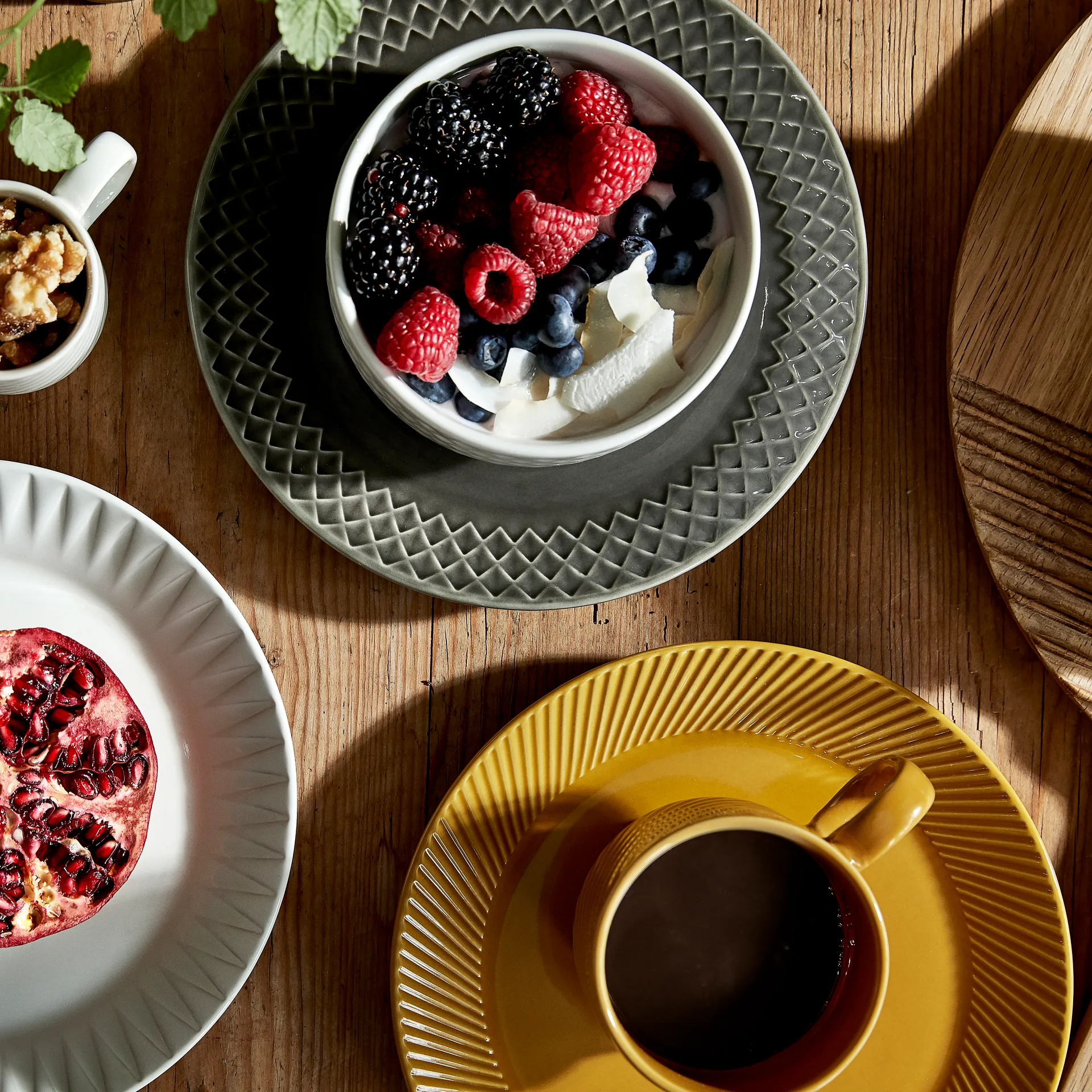 Talerz Coffee & More, Żółty Sagaform