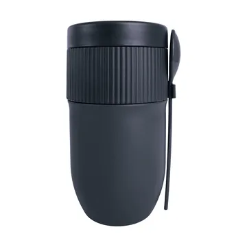 Termos obiadowy / kubek na jogurt Ted z łyżeczką - Niebieski Pantone 2379C, 320 ml - Sagaform