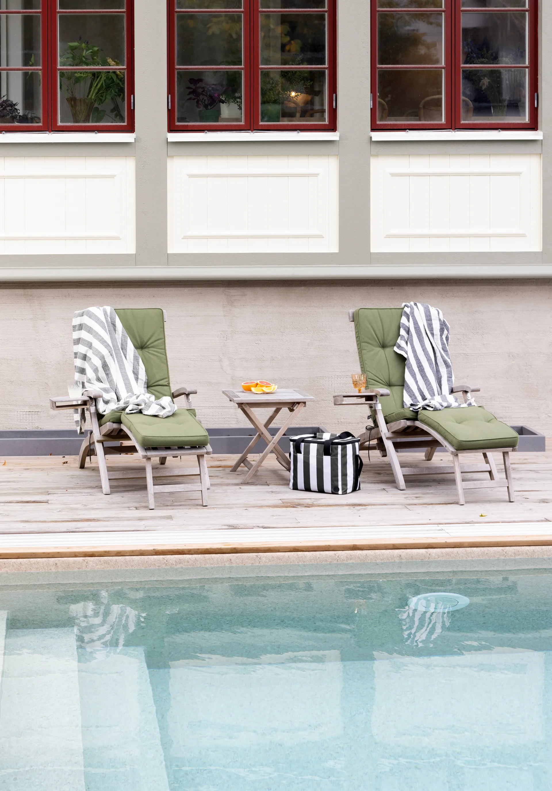 Torba chłodząca City, duża 20 L, Zielono-biała Sagaform