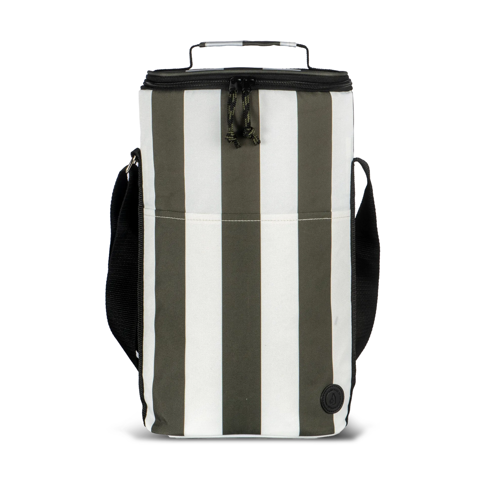 Torba chłodząca City, wysoka 9 L, Zielono-biała Sagaform