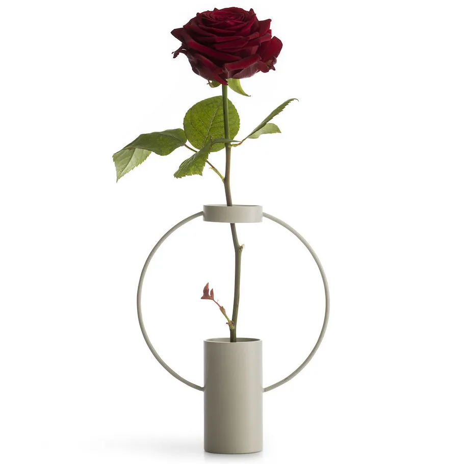 Wazon Moon 21 cm, Piaskowy Sagaform