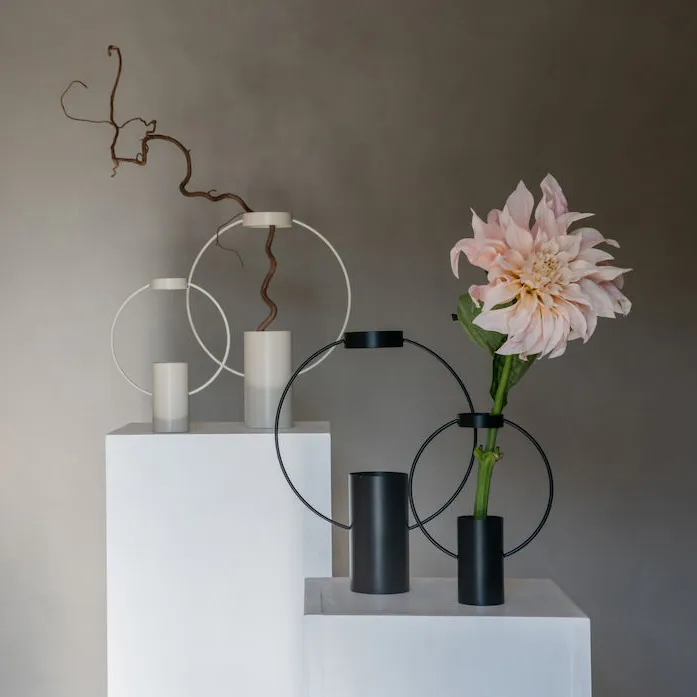 Wazon Moon 21 cm, Piaskowy Sagaform