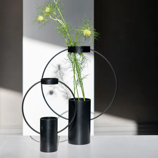 Wazon Moon 30 cm, Czarny Sagaform