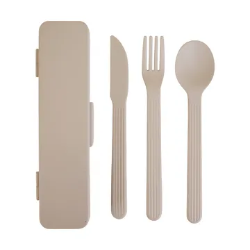 Zestaw sztućców Tina - Beżowy Pantone Warm gray 3C - Sagaform