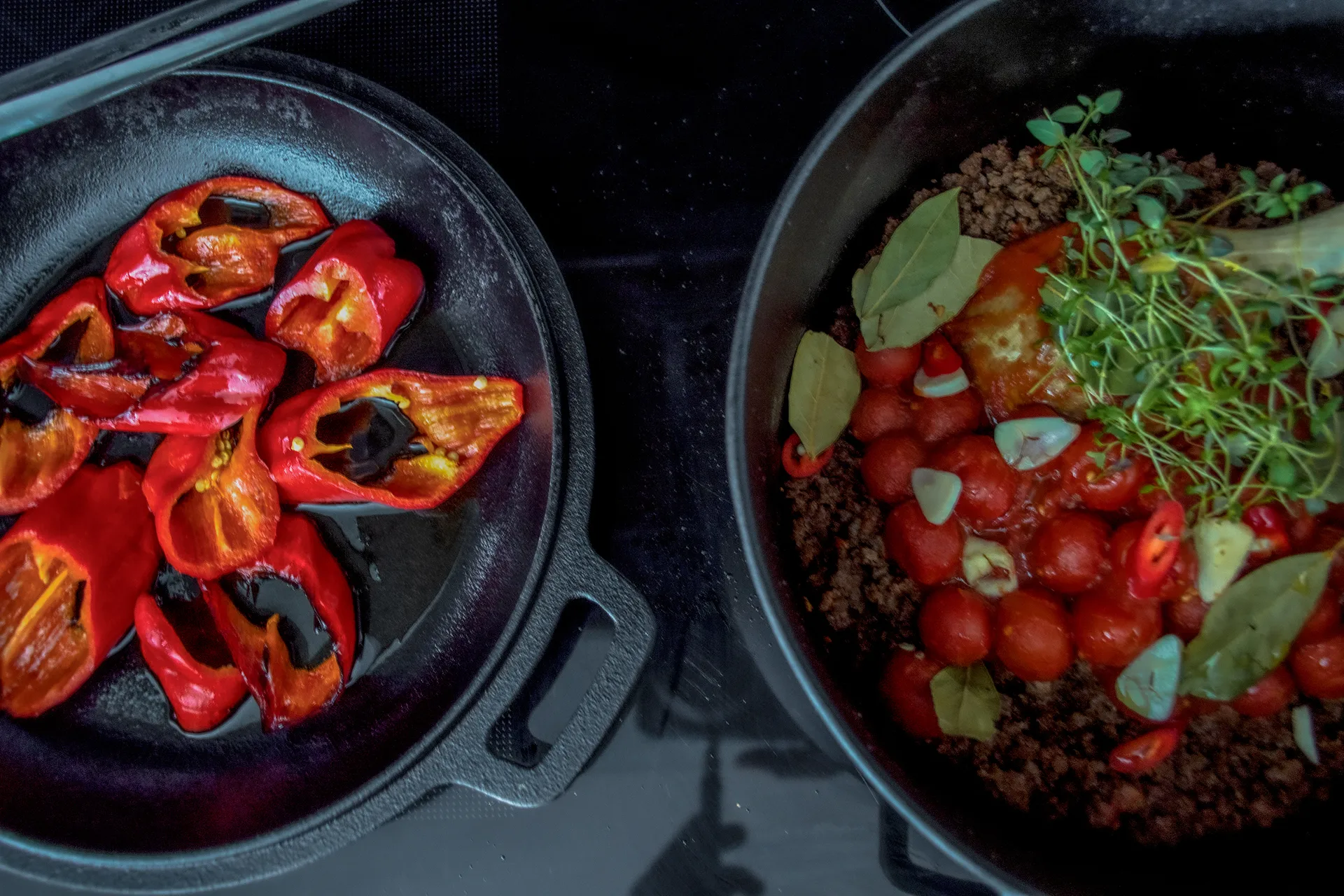 Garnek żeliwny z pokrywką, Ø26 cm Satake
