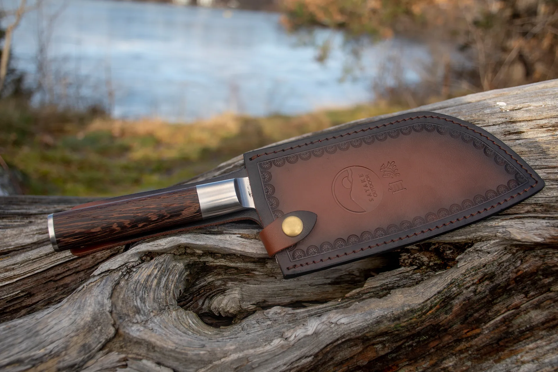 Kuro mori z saia/ etui, 19,5 cm Satake