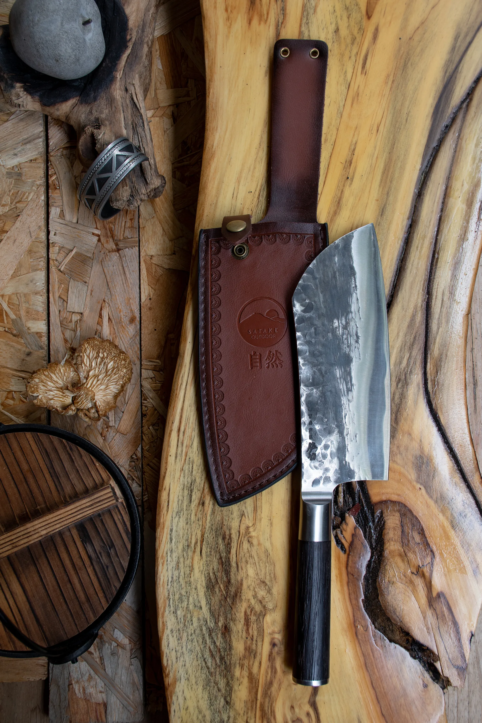 Kuro mori z saia/ etui, 19,5 cm Satake