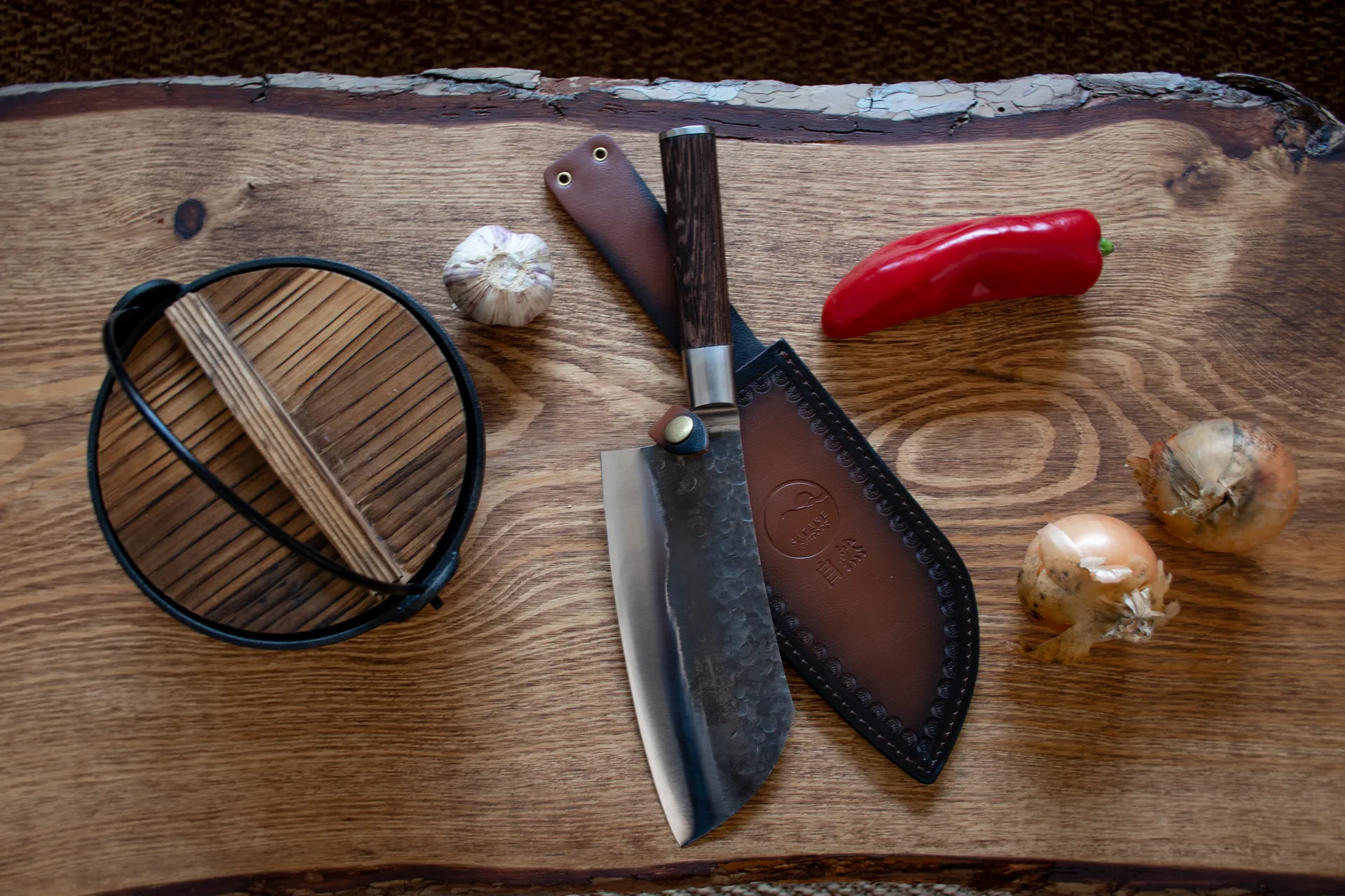 Kuro mori z saia/ etui, 19,5 cm Satake