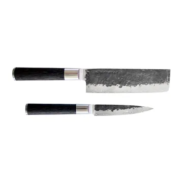 Kuro Nakiri 18 cm z Petty 11 cm - 2 elementy - Satake