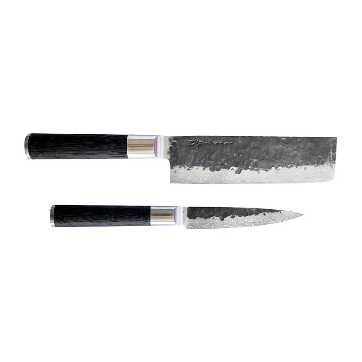 Kuro Nakiri 18 cm z Petty 11 cm - 2 elementy - Satake
