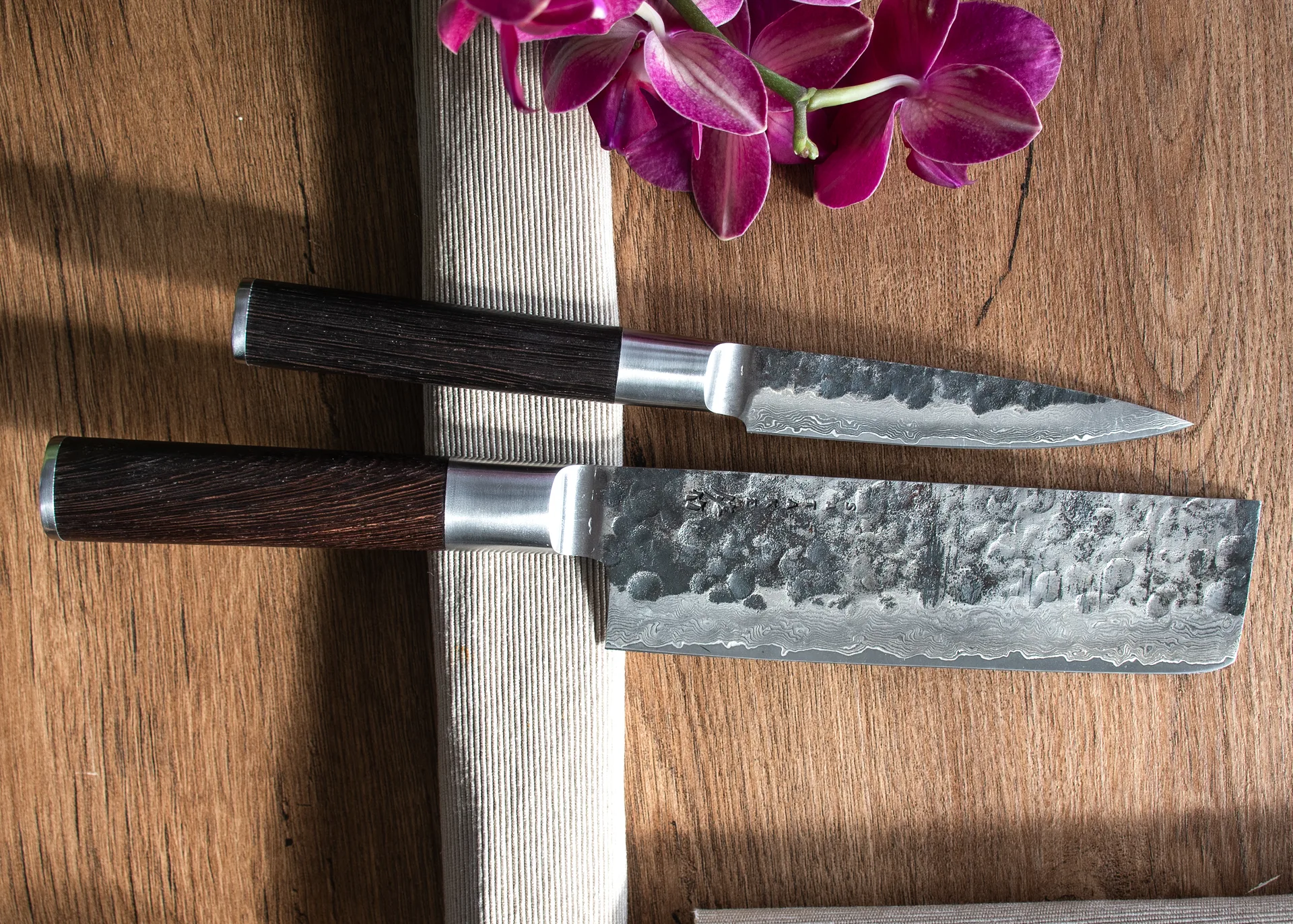 Kuro Nakiri 18 cm z Petty 11 cm, 2 elementy Satake