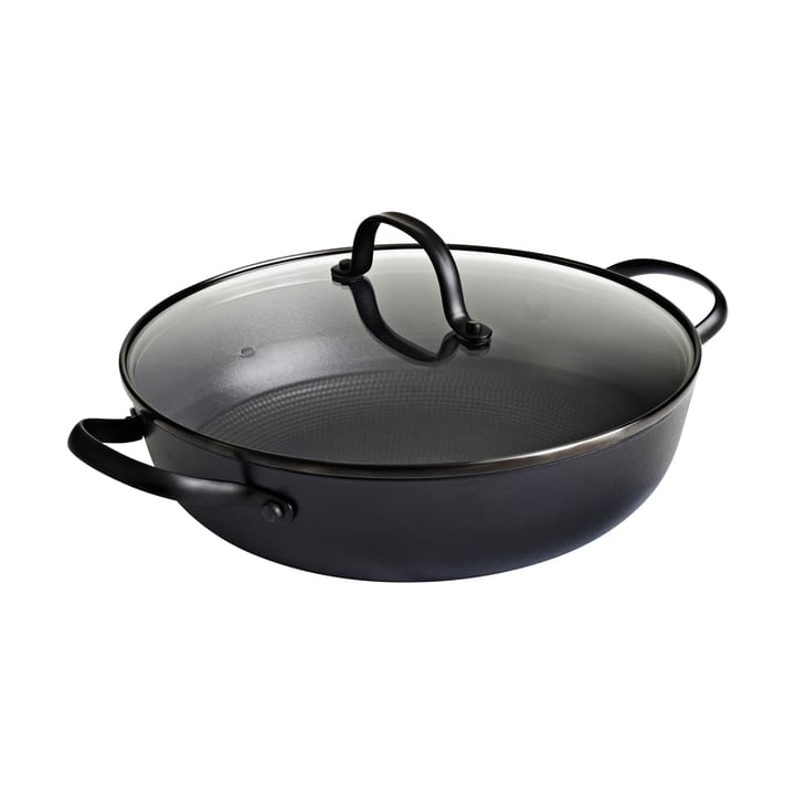 Rondel Satake z lekkiego żeliwa ze szklaną pokrywką - 26 cm - Satake