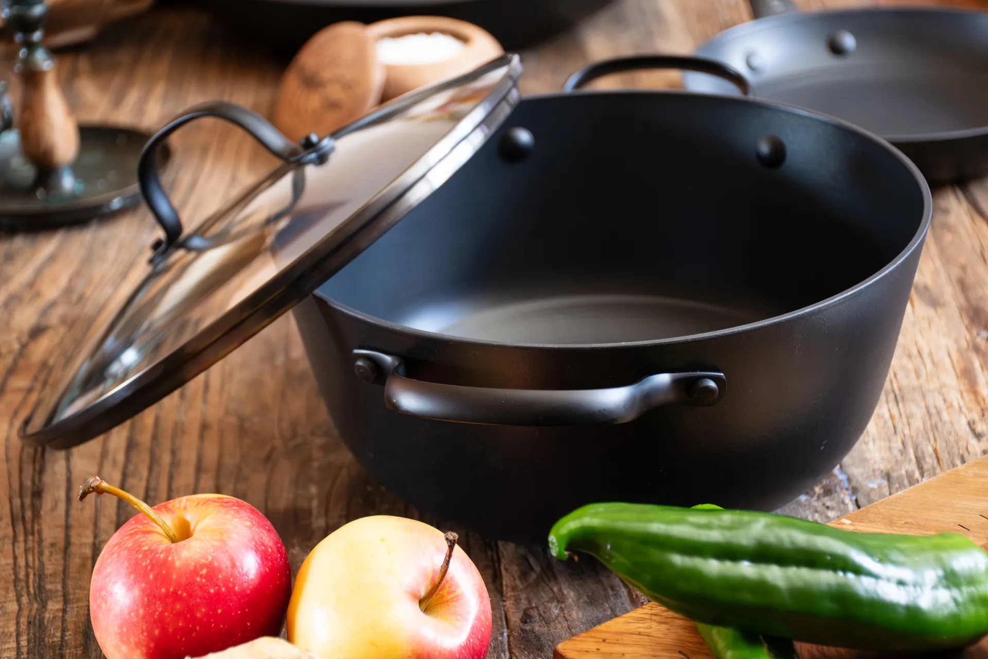 Rondel Satake ze szklaną pokrywą, 2 cz., 4 L Satake