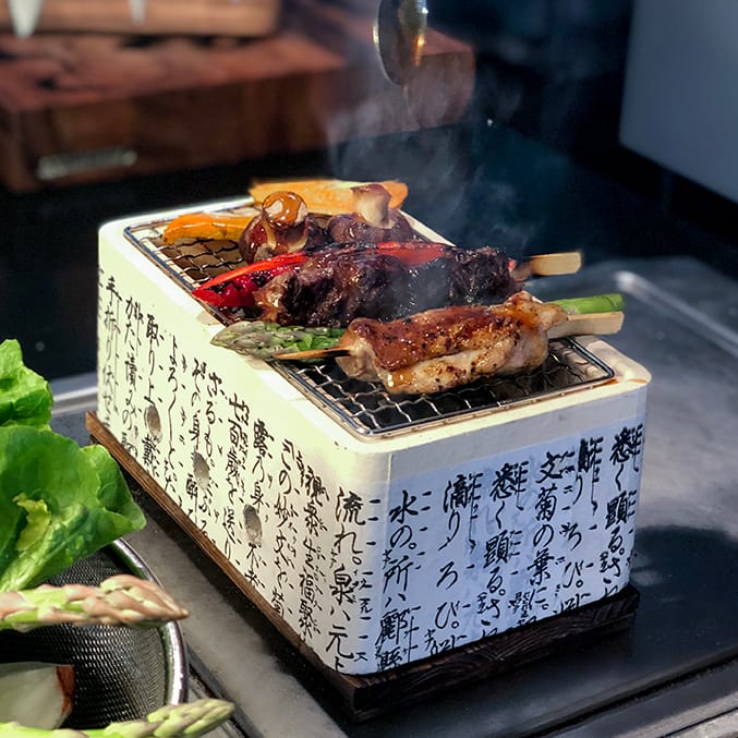 Sasufite Hibachi grill stołowy - Prostokątny - Satake
