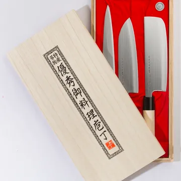 Satake Houcho zestaw noży nakiri, sashimi & santoku - 3 elementy - Satake