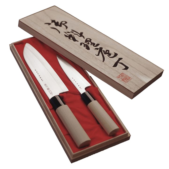 Satake Houcho zestaw noży peta &amp; santoku - 2 części - Satake