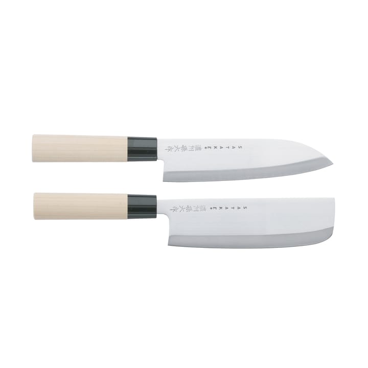 Satake Houcho zestaw noży santoku &amp; nakiri - 2 części - Satake
