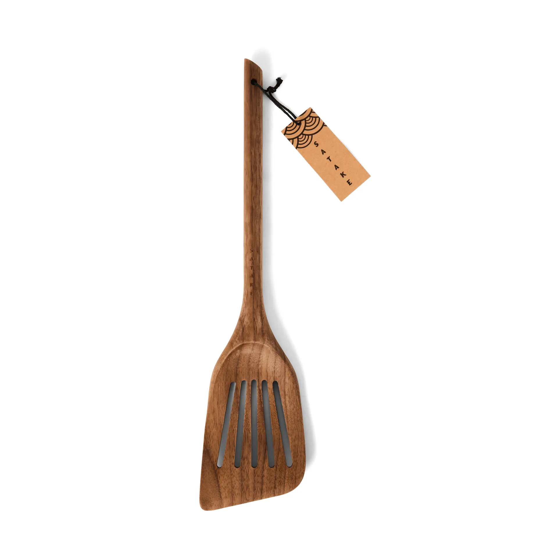 Szpatułka Satake 33,5 cm, Orzech włoski, perforowany Satake