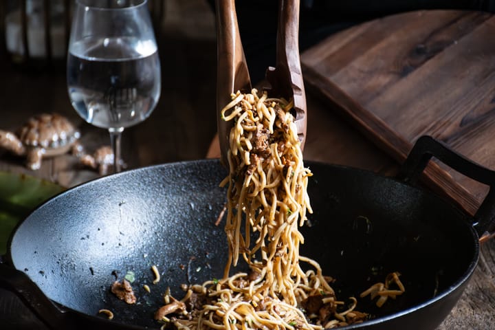 Łyżka do spaghetti Satake 33,5 cm, Orzech włoski Satake