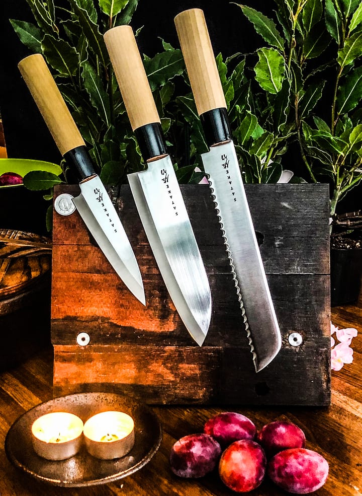 Zestaw noży Satake Houcho, 3 elementy, Hi Carbon Steel Satake