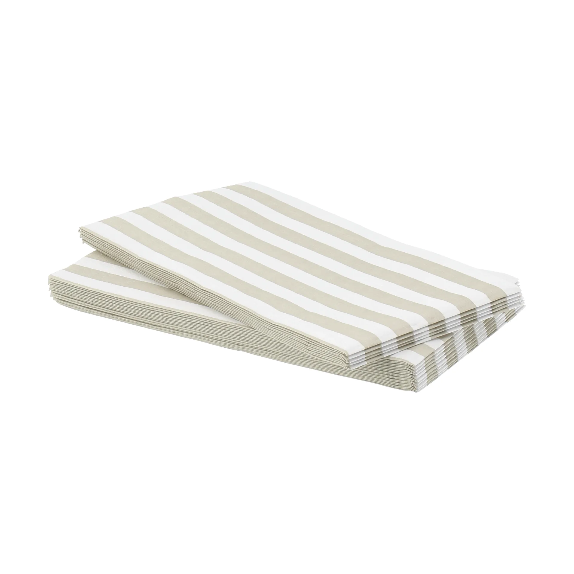Bold Stripe serwetka papierowa, Biały-beżowy, 15‑pak, 33x40 cm Scandi Essentials