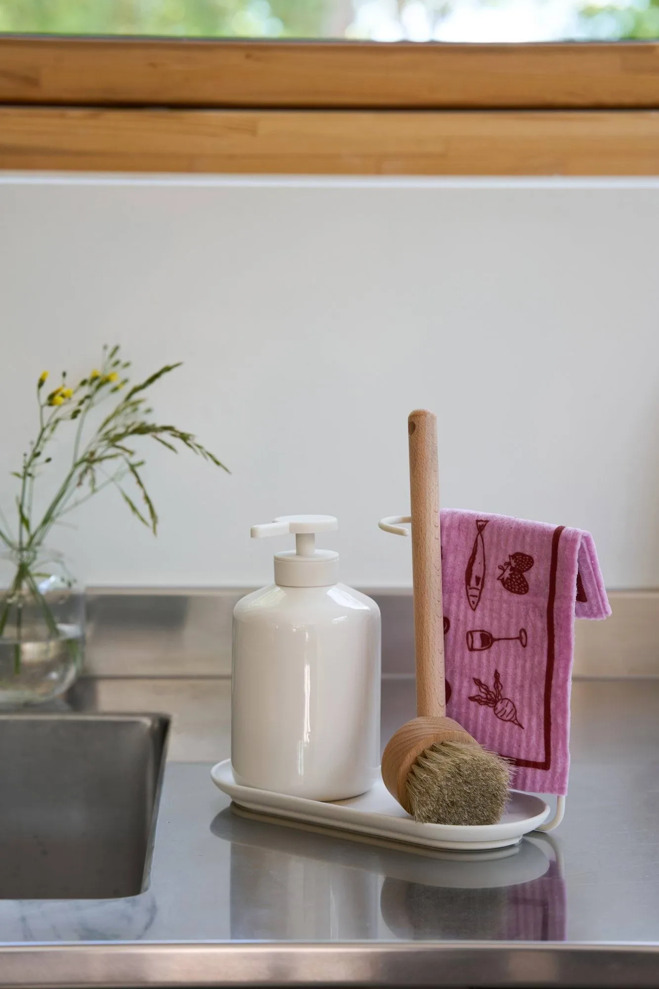 Daily ściereczka do naczyń z wzorem, Różowy, 3‑pak Scandi Essentials