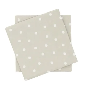 Fine dots serwetki papierowe - Biało-beżowe, 20‑pak, 33x33 cm - Scandi Essentials