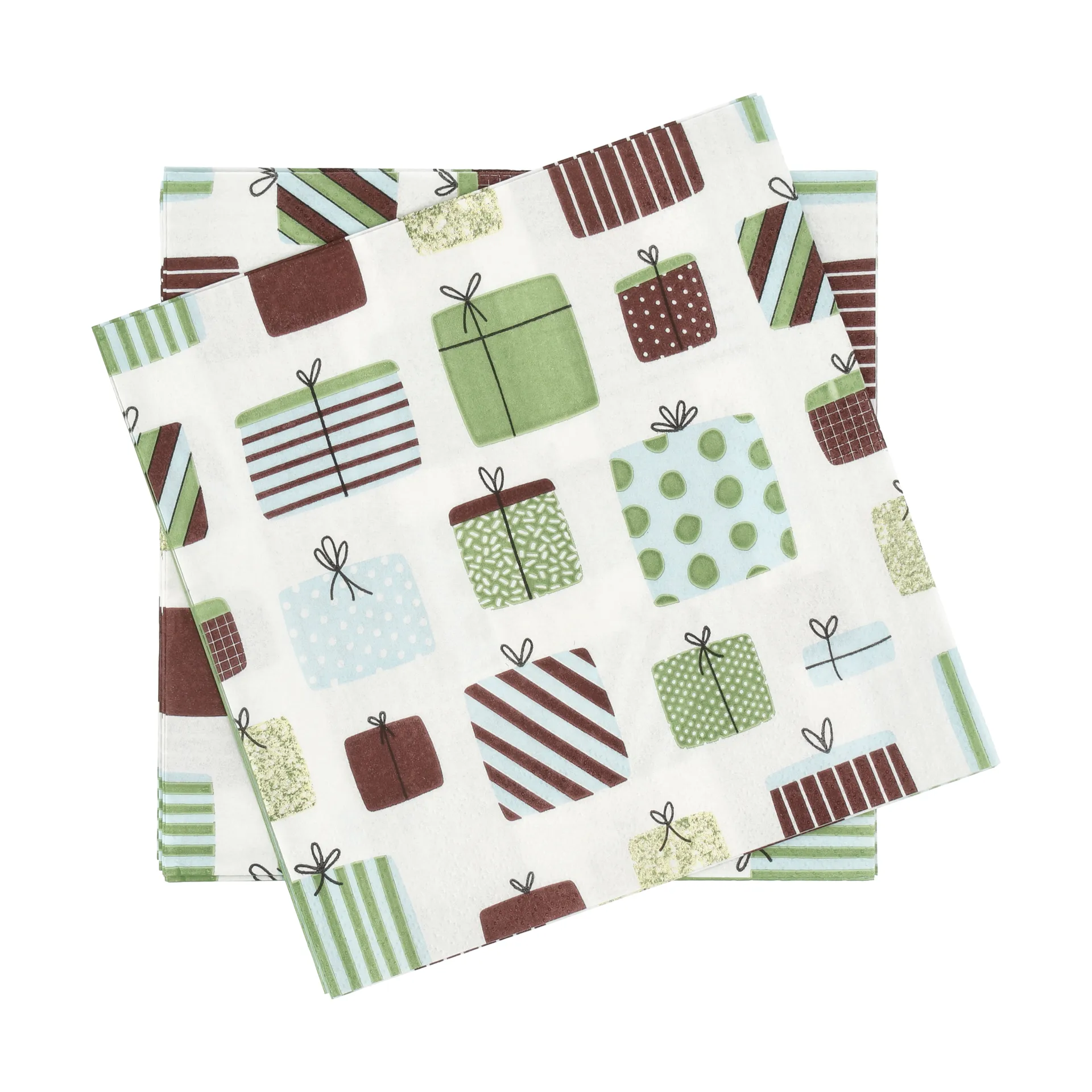Gift papierowa serwetka, Wielokolorowe, 20‑pak, 33x33 cm Scandi Essentials