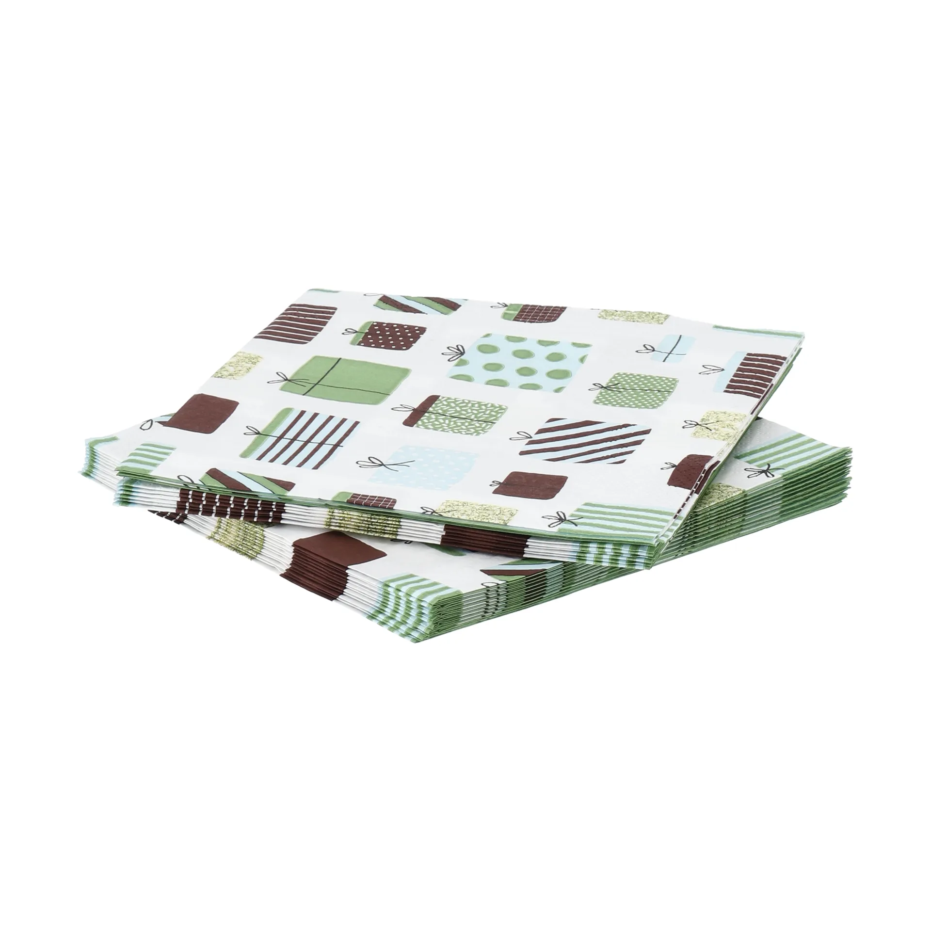 Gift papierowa serwetka, Wielokolorowe, 20‑pak, 33x33 cm Scandi Essentials