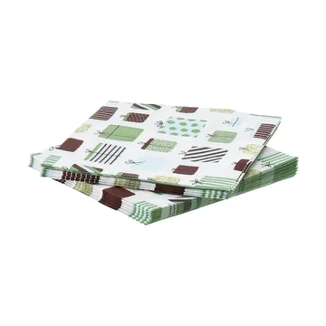 Gift papierowa serwetka - Wielokolorowe, 20‑pak, 33x33 cm - Scandi Essentials