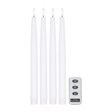 Lampa Bright LED 28,5 cm 4-pak z pilotem - Biały - Scandi Essentials
