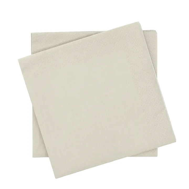 Plain serwetka papierowa - Beżowy, 20‑pak, 40x40 cm - Scandi Essentials